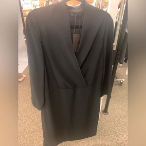 The Row: Deep Vee Long Sleeve Dress, Black, New With Tags